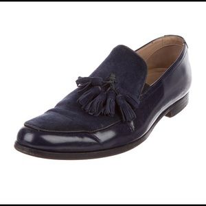 Mr Hare: Tassel Suede And Leather Loafers